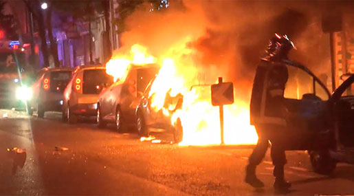 Violence Erupts In France amid Presidential Vote: Burned-Out Cars, Police Brutality