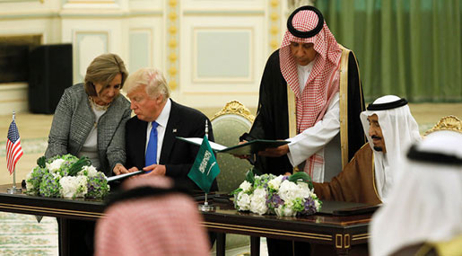 ‘Israel’ Welcomes Saudi-Trump Arms Deals