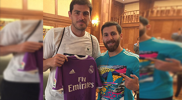Iker Casillas Surprised by Messi’s Iranian Doppelganger in Kuwait