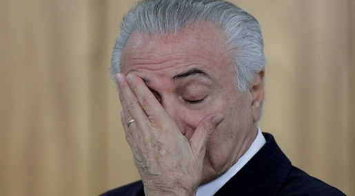 Brazil’s Temer Charged with Corruption, Pressure Increases
