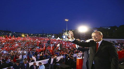 Turkey: Erdogan Vows Bloody Vengeance against Coup Plotters