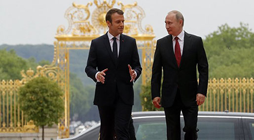 ’Macron Acknowledges Need for Russia, China for Syria Peace’