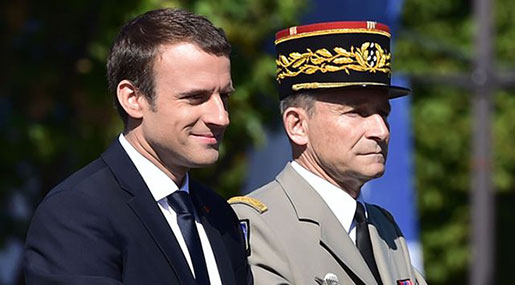 France’s Head of Armed Forces Quits In Row with Macron