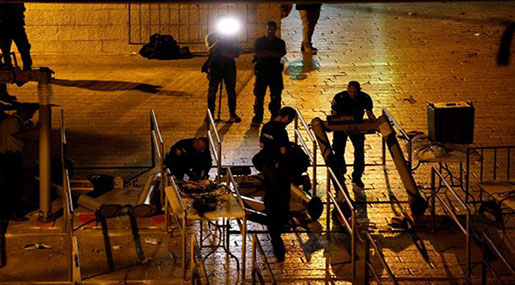 ‘Israel’ Removes Aqsa Metal Detectors, Palestinians Reject New Measures