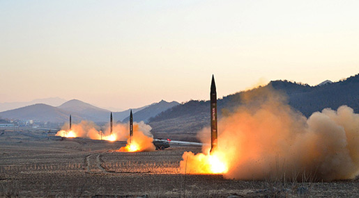 N Korea Launches First Missiles since US Nuke Threats Row