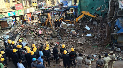 Mumbai Building Collapses, 34 Killed