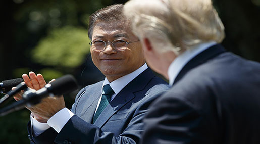 Trump, Moon Agree on New Arms worth Billions of Dollars