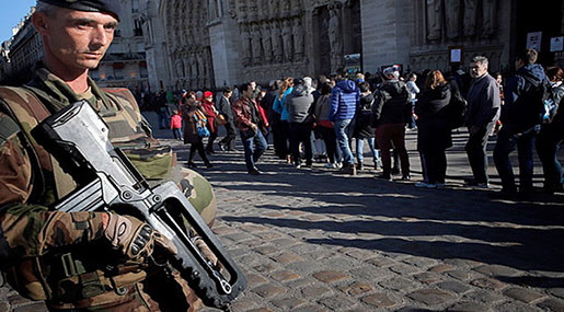 Arrest after Man ‘Referenced Daesh’ in Assault on Troop Patrolling Paris
