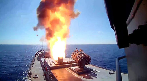 Syria: Russian Sub Fires Cruise Missiles at Terrorists