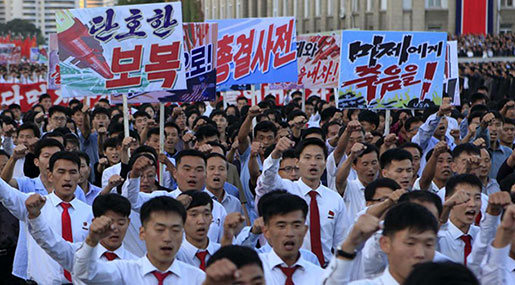 NKorea Rally Provokes Trump Tweets