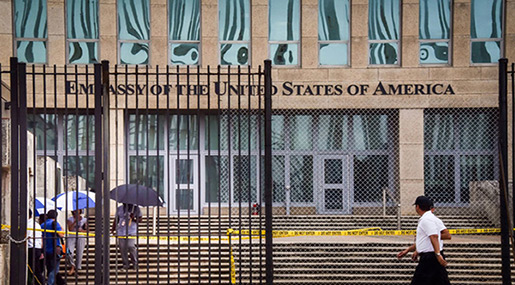 US Pulls Over Half Cuba Embassy Staff