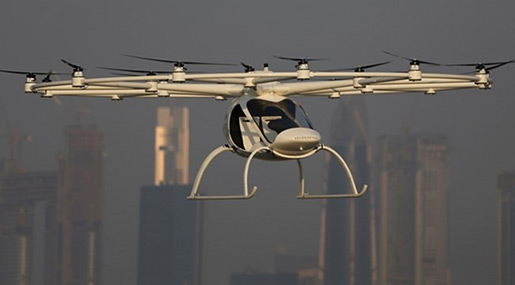 Dubai Dreams of Flying Taxis Darting Among Its Skyscrapers