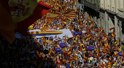 Catalan Referendum: Scores Rally in Barcelona against Independence