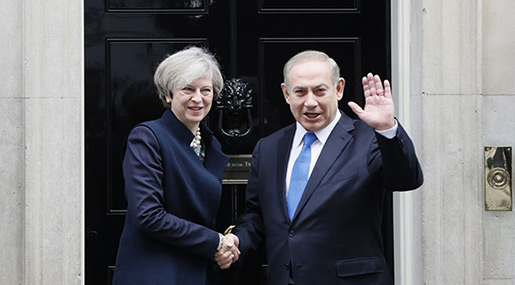 Bibi in UK to Celebrate Balfour100: Protests Expected