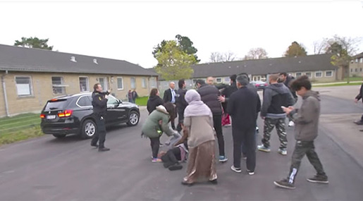 Danish Immigration Minister Runs Over Migrant While Fleeing Refugee Mob