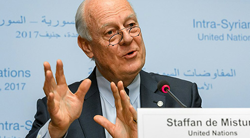 De Mistura: Putin, Trump Create Qualitatively New Situation in Syrian Settlement