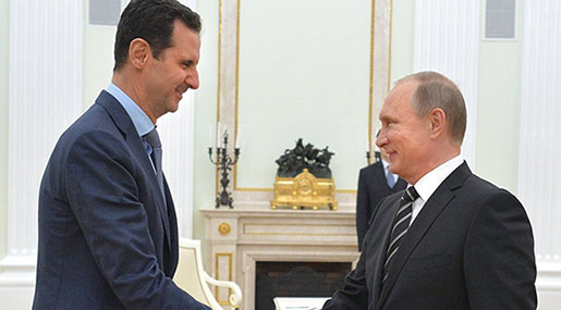 Putin Congratulates Al-Assad on Achievements in Anti-Terror Fight