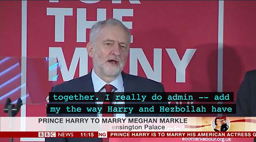 Labor’s Corbyn «Admires Prince Harry and Hezbollah» in BBC Subtitles Blunder