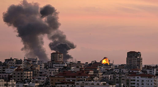 ‘Israeli’ Tank, Aircraft Strike Gaza Security Posts
