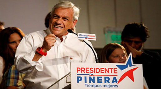 Chile: Conservative Pinera Wins Runoff Election
