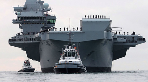 UK’s Brand New £3.1bn Aircraft Carrier Has Sprung A Leak