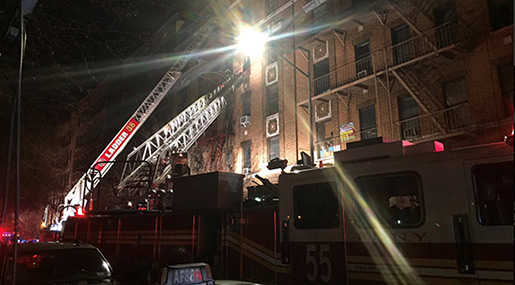 New York Fire: At Least 15 Hurt, 2 Reported Dead