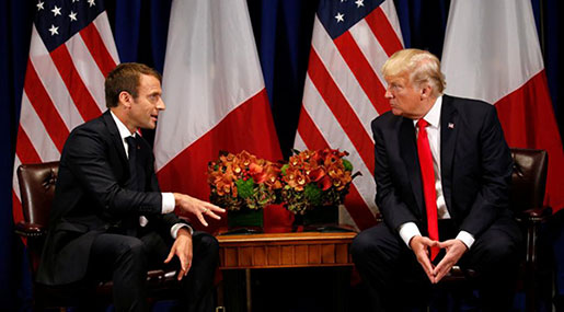 Macron to Trump: All Must Respect Iran Nuclear Deal