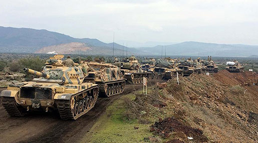 Syria: Turkish Troops Enter Afrin after Days of Airstrikes