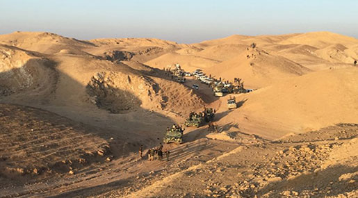 Iraqi Forces Attack Daesh Remnants in Desert Region 