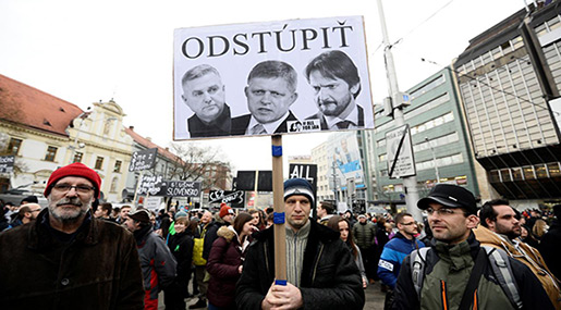 Massive Rally Held in Slovakia to Urge PM’s Ouster