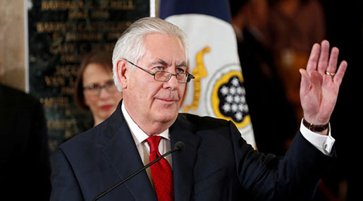 Tillerson Farewells State Department