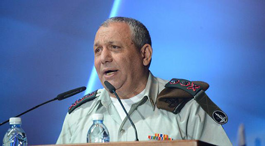 IOF Chief: Palestinian Arena Is Highly Explosive
