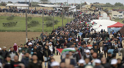 Great Return March: Palestinians Gathering at Fence for Second Week of Anti-’Israel’ Mass Protest