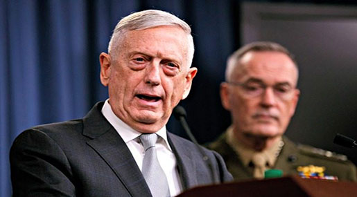 Syria Strikes Are ’One Time Shot’ To Send Strong Message to Assad, Pentagon Says