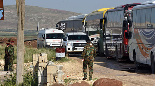 5 Humanitarian Cases Evacuated From Syria’s Besieged Al-Foua’a and Kefraya