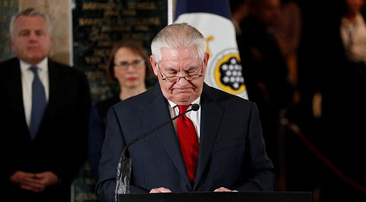 Tillerson Swipes at Trump, Warns of US Ethical Crisis