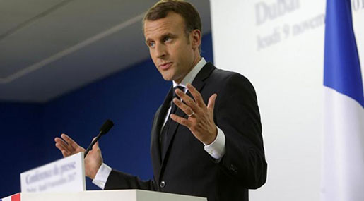 Macron Says EU Must Defend Firms against US Iran Sanctions