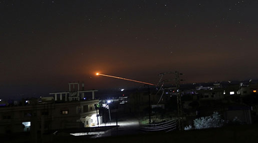 Syria: Air Defenses Intercept Missiles near Homs