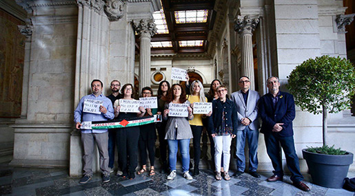 Barcelona Endorses Call for a Comprehensive Military Embargo on «Israel»