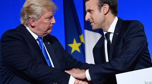 Macron to Trump: US Tariffs ’Illegal’, EU Will Respond