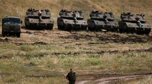 ’Israeli’ Army Launches Surprise Drill near Syria Border