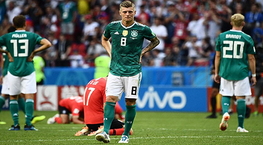 World Cup 2018: Germany Out of Tournament after Losing to South Korea
