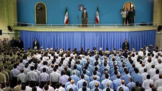 Imam Khamenei during Speech with Army Officials