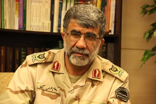 The chief of the Iranian border guards Raham Habibi
