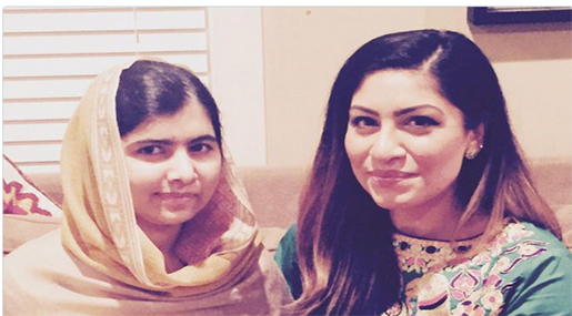 Journalist Niala Mohammad and her friend Malala Yousufzai