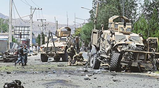3 Police Officers Injured in Blast near NATO-Afghan Convoy in Afghanistan 3 Police Officers Injured in Blast near NATO-Afghan Convoy in Afghanistan