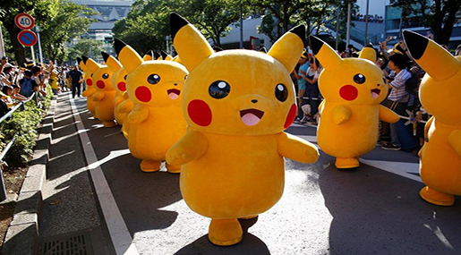 Pikachu Parade as Japan Goes Pokemon Crazy