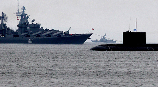 Russia Naval Drills