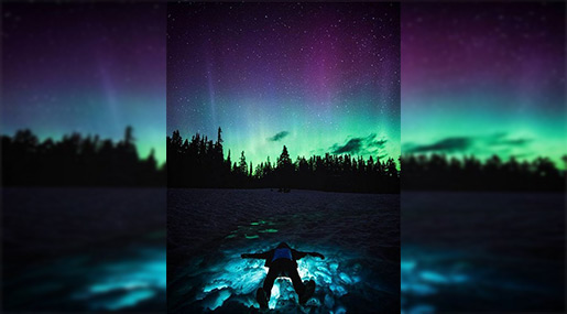 Northern lights in Canada
