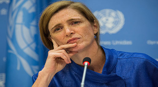 Samantha Power Acted Like Massacres Aren't Done in America's Name Samantha Power Acted Like Massacres Aren’t Done in America’s Name